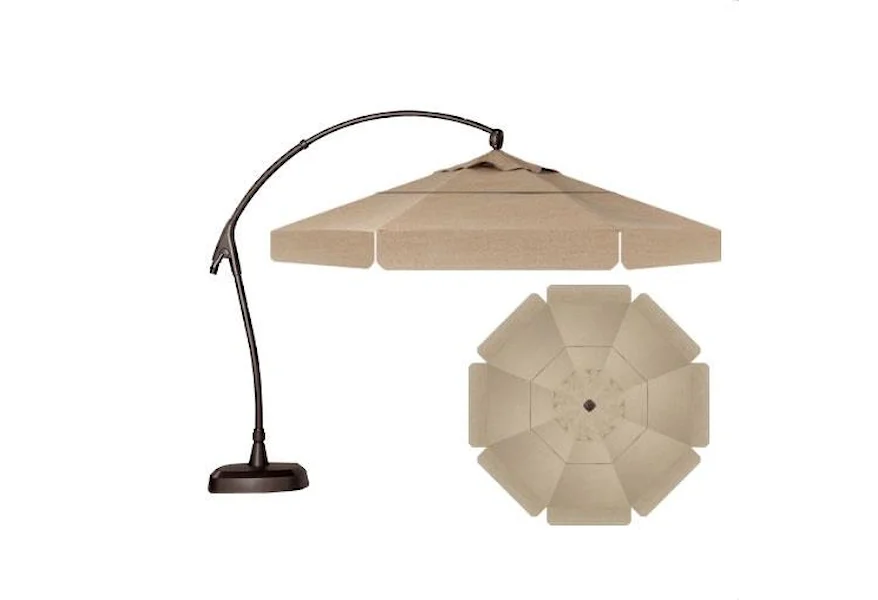 Cantilever Umbrellas 11' Cantilever Octagonal Umbrella by Treasure Garden at Esprit Decor Home Furnishings
